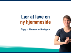 Lær at lave en ny hjemmeside med Lise Mulvad, Hjemmeside mentor