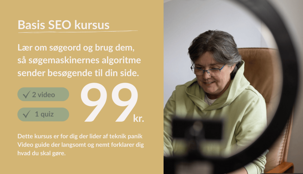 Basis Seo Kursus - Hvad er søgeord