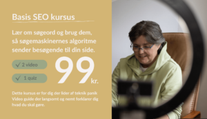 Hvad er søgeord? – Basis SEO<br><br> <SPAN STYLE="font-size:14pt">*2 Videoer der guider dig<br>